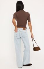 Chelsea Low Rise Straight Leg Jeans Glacier Blue Wash - Image 4