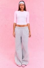 The Social Club Elena V Neck 3/4 Sleeve Top White - Image 5
