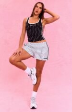 The Social Club Hayley Tank Top Black Polka Dot - Image 2