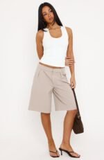 Baby Steps Shorts Taupe - Image 2