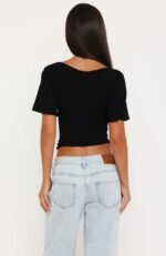 Cool Down Short Sleeve Top Black - Image 4