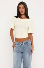 Cool Down Short Sleeve Top Butter - Image 2