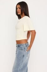 Cool Down Short Sleeve Top Butter - Image 3