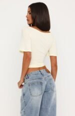 Cool Down Short Sleeve Top Butter - Image 4