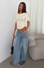Cool Down Short Sleeve Top Butter - Image 6