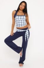 Learning To Love Halter Top Navy - Image 5