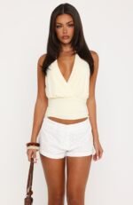 Pretty Promises Broderie Shorts White - Image 2