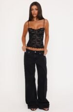 All Mine Lace Bustier Black - Image 5