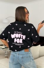 The Social Club Lottie Oversized Tee Black