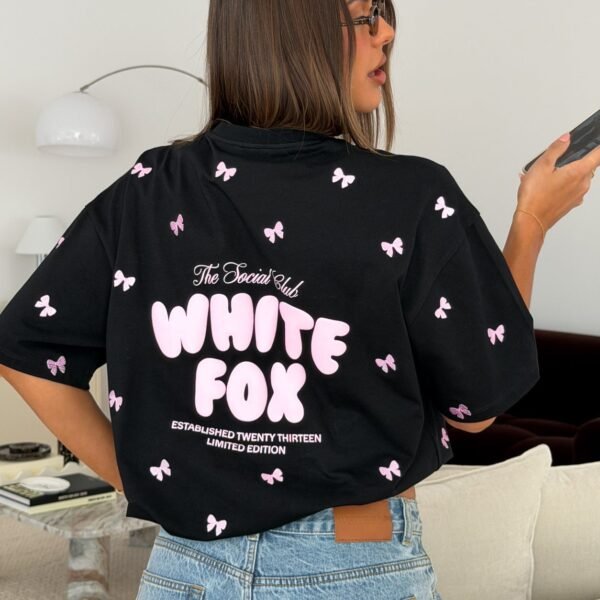 The Social Club Lottie Oversized Tee Black