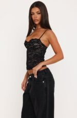 All Mine Lace Bustier Black - Image 3