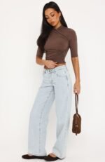 Chelsea Low Rise Straight Leg Jeans Glacier Blue Wash - Image 3