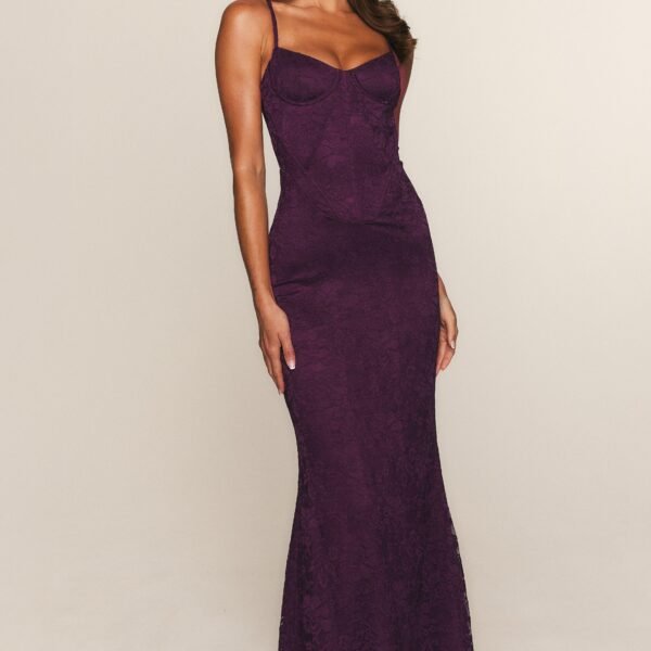 Blossom Belle Maxi Dress Plum