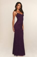 Blossom Belle Maxi Dress Plum - Image 2