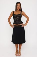 Promises Kept Lace Bustier Black - Image 5