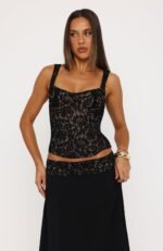 Promises Kept Lace Bustier Black - Image 2